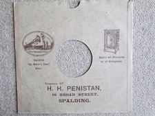 78rpm record sleeves. Penistan and Clarkes, Broad Street. Spalding, Lincs.