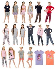 Girls Pyjama Set Childrens Nightwear PJ Short Pajama Loungewear Range 7-13 yr