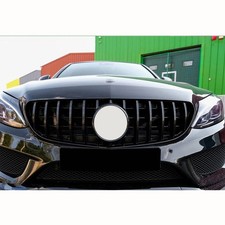 GRILL FOR MERCEDES W205 C205 GRILLES C CLASS GRILLE AMG GT GTR STYLE 2015-2018