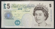 Old Five £5 Pound Note