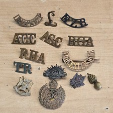 Military cap badges shoulder - military,
