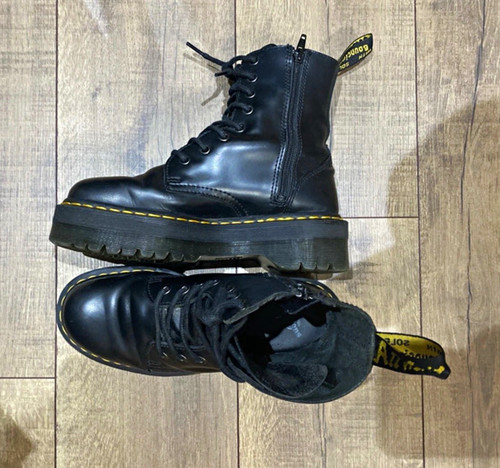 Martens black leather - martens,