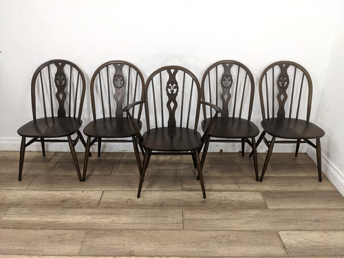 Dining chairs ercol 878 - chairs,