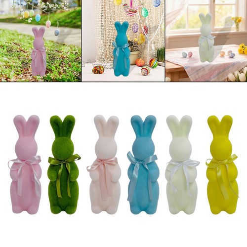 Flocked easter bunny - flocked,
