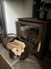 heavy old copper coal scuttle ( w and 14 )