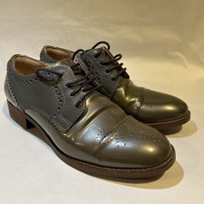 Clarks Ladies Leather Brogues Netley Rose Grey Silver  Uk 5 D Cushion Plus