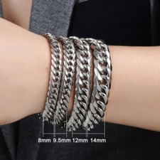 Mens Silver Bracelet 18-23CM