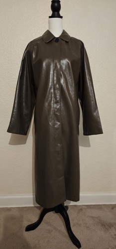 Women leather coat size - women's,