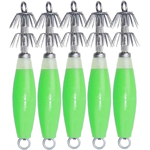 5pcs luminous squid - luminous, jig