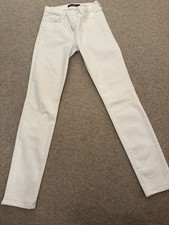 J BRAND WHITE SKINNY JEANS ZIP CLOSURE SIZE 27