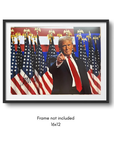 Donald trump hand signed - signed, 16x12