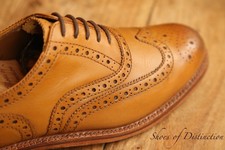 Grenson tan brown leather - tan,