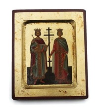 Greek Orthodox wooden icon of