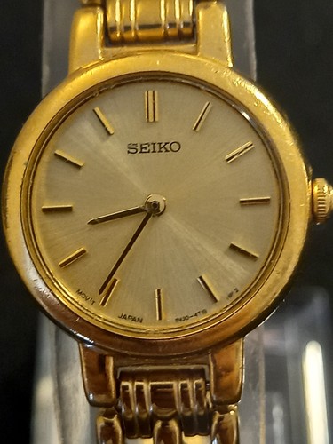 Seiko gold plated quartz - plated,
