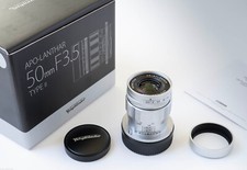 Voigtlander APO-LANTHAR 50mm f3.5 Type II VM Lens Leica M Mount – Silver Chrome