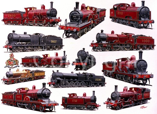 Midland steam train - steam,