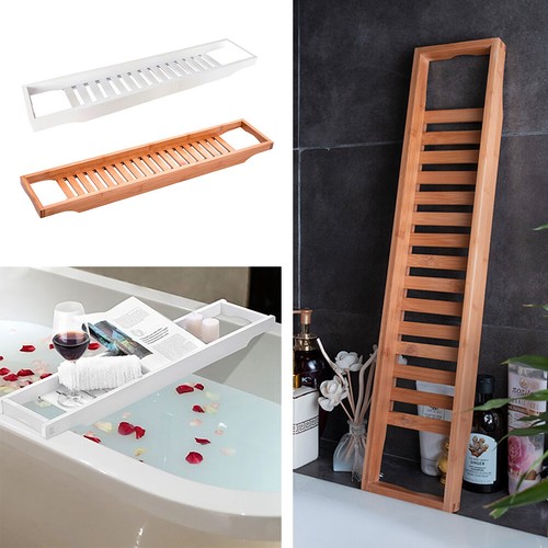 Bamboo wood bath tub - bamboo, rack