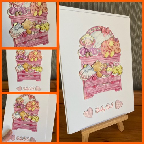 Handmade decoupage new baby - new,