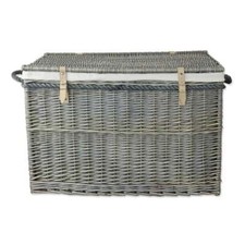 Large wicker storage - wicker, chest