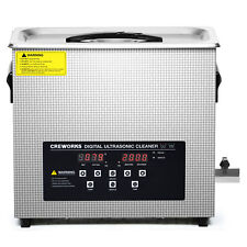 6L Ultrasonic Cleaner with 30min Timer 300W Heater Degas & Gentle Cleaning Modes