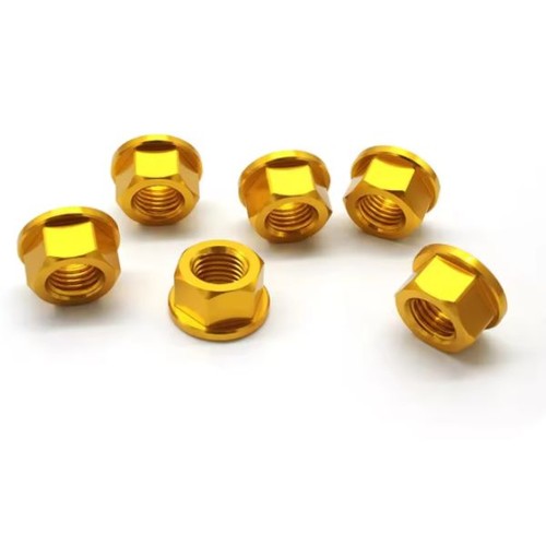 Rear sprocket nuts - sprocket, gold