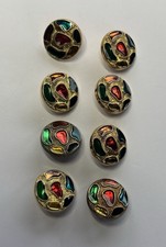 Buttons Jewel Colours/gold X