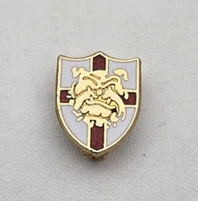 ENGLAND VINTAGE BULLDOG SHIELD PIN BADGE