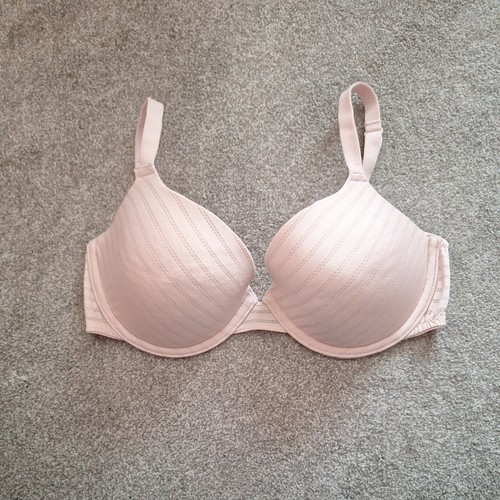 Dusky pink padded bra - pink,
