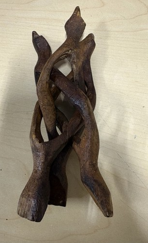 Hand carved wooden - wooden, tripod
