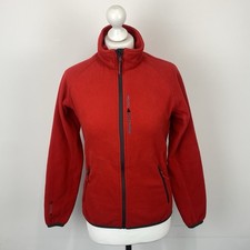 Musto Evolution Fleece Jacket Arctec 240 Red Size 10 UK Ladies Zip Up Outdoors