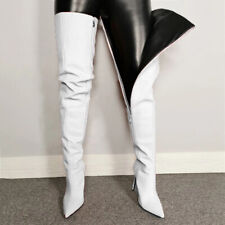 Pointed Toe Over The Knee Thigh High Boots for Women Party Stiletto Heels Shoes