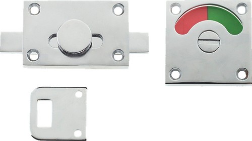 Bathroom door indicator bolt - door,