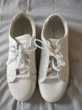 Lands End White Leather