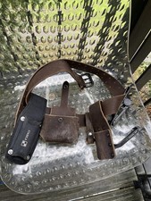 scaffolding Strong LEATHER BELT WITH 5 PCS FULL TOOLS set belt only - brown 