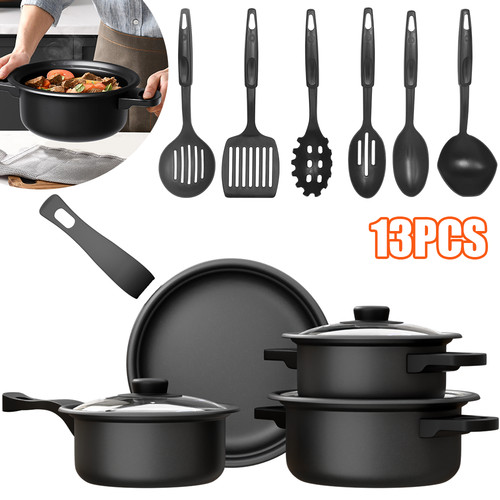 13pcs non stick - stick, saucepan