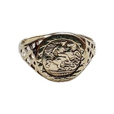 Vintage 9ct Gold St George and