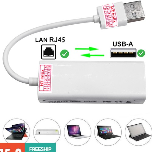 White usb rj45 lan network - usb,