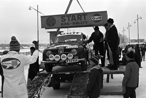 Saab 1968 rally - saab, car