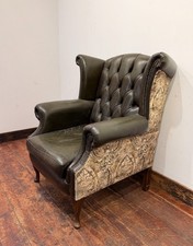 Stylish wingback armchair in