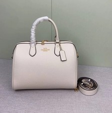 CY699 Coach White Rowan Large Satchel Bag Signature Canvas Outlet Products NWT