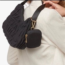 JustFab Mesh Black Ruched