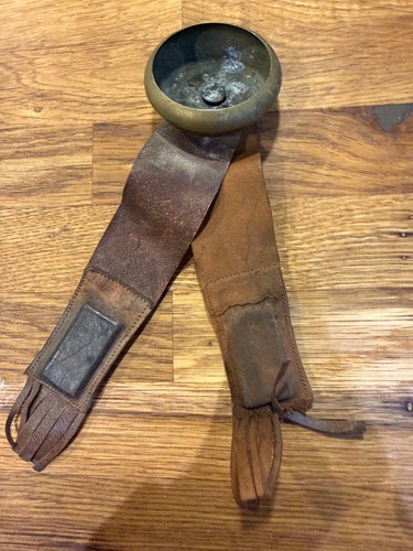 Antique leather brass - leather, &