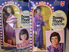 Donny&Marie Osmond Celebrities Dolls Mattel Boxed Rare