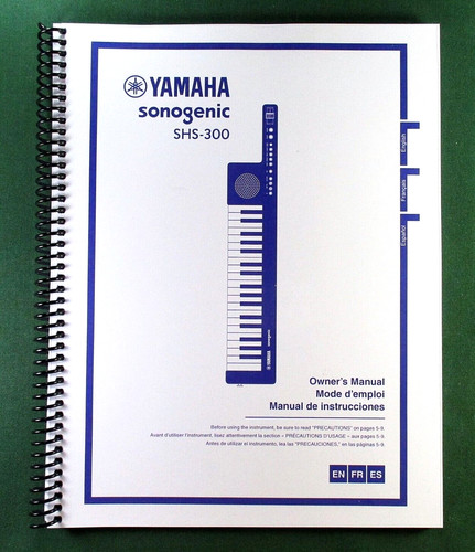 Yamaha shs 300 - yamaha, instruction