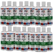 24X GO2 100ml Anti-Bacterial Sanitiser Tea Tree Hand Gel 70% Alcohol Travel UK