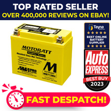 MBT12B4 MOTOBATT Quadflex AGM Bike Battery 12V 11Ah