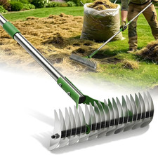 Thatch Rake for Lawn Care -