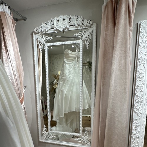 Ornate french floral white - french,