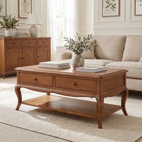 French chateau dark oak - french,