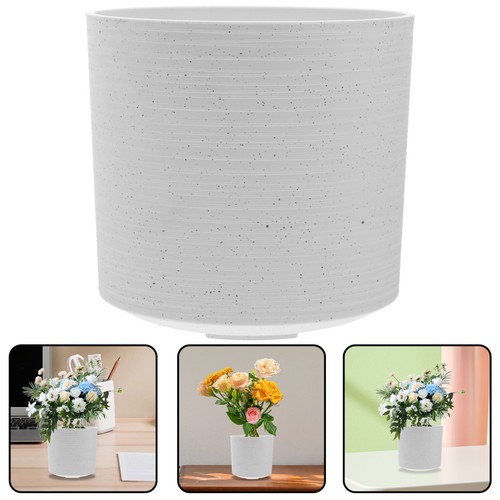 Retro cement planter white - retro,